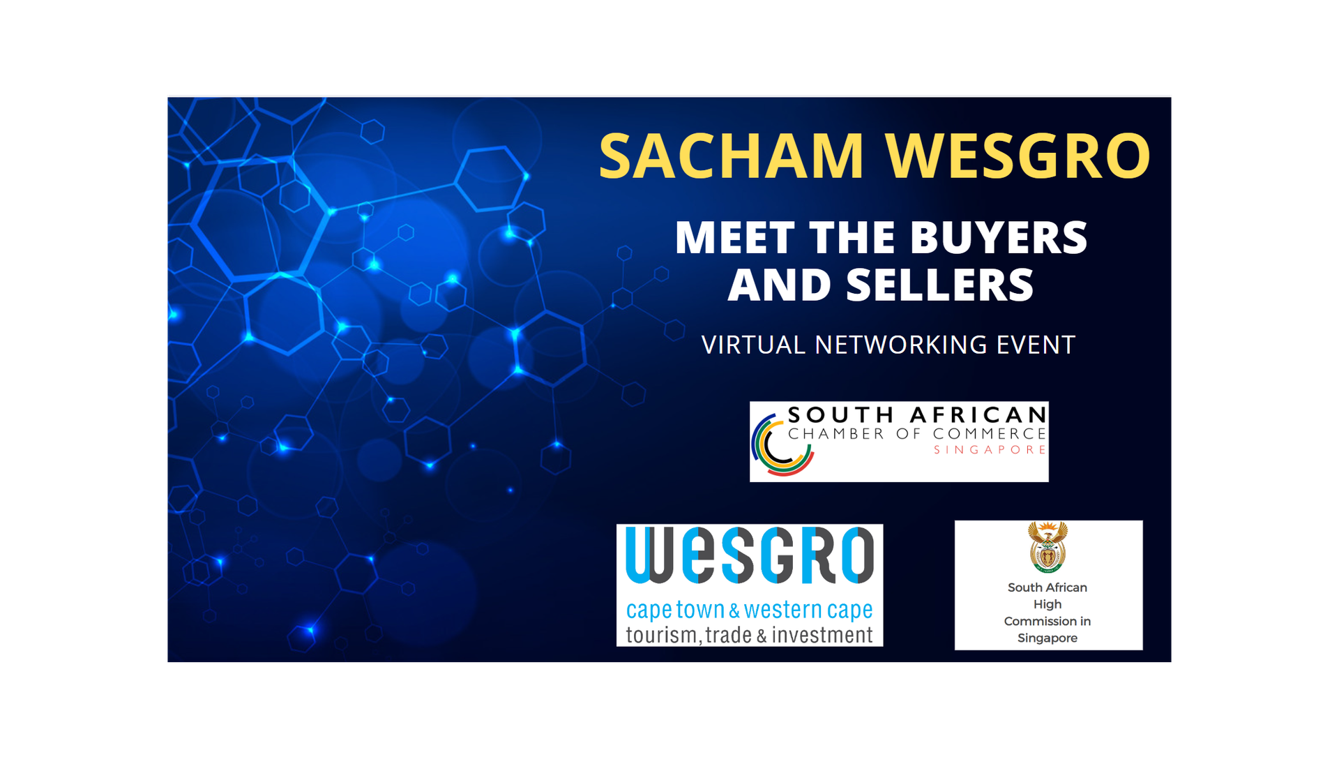 thumbnails SAcham Wesgro : Trade and Investment virtual networking session